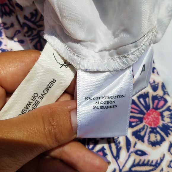 ANN TAYLOR FLORAL PATTERN TWILL SHORTS SZ.4 NWOT - Picture 6 of 6